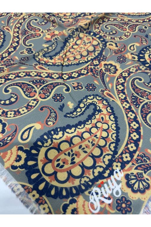 Rüya Koton Eşarp Etnik Desen 