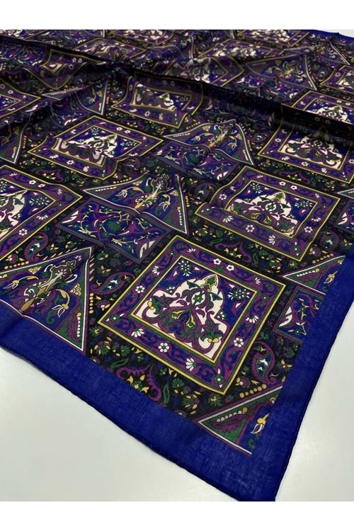 Asel Soft Eşarp (Etnik-Çini Desen)  