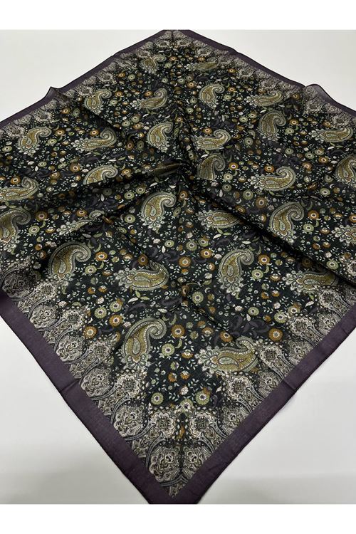 Asel Soft Eşarp (Etnik-Çiçek Desen) 