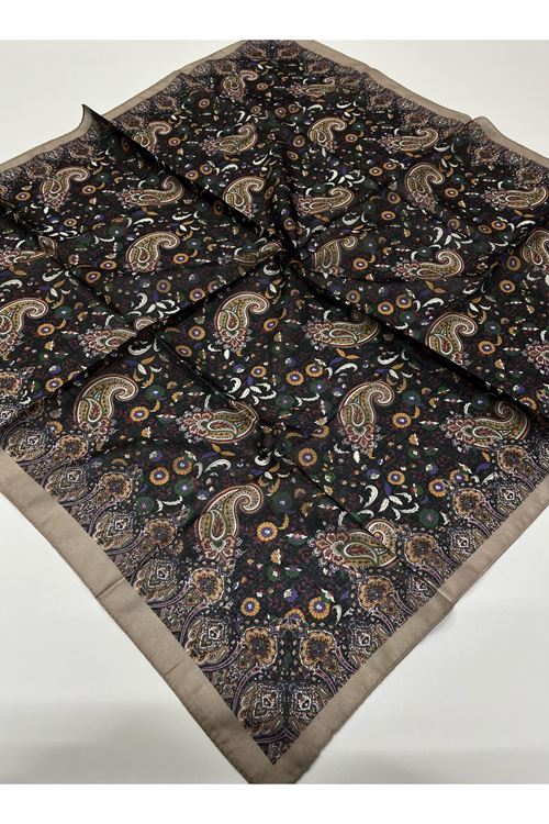 Asel Soft Eşarp (Etnik-Çiçek Desen)   