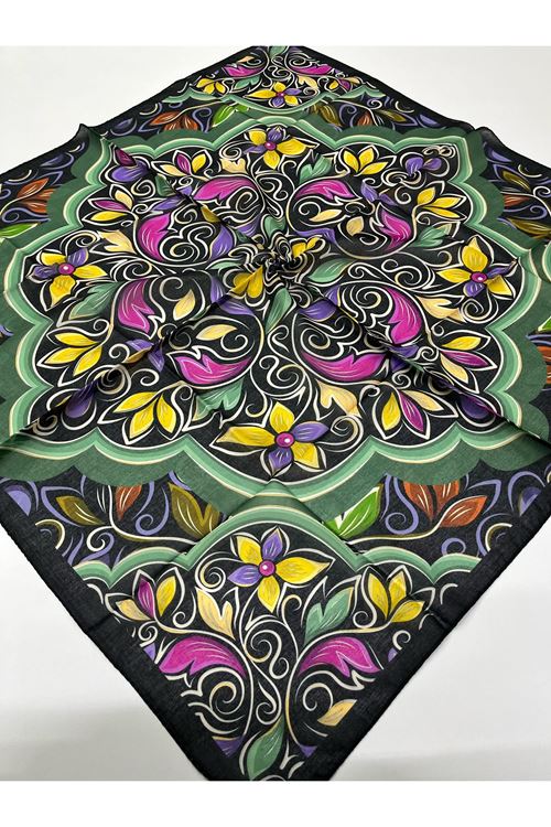 Asel Soft Eşarp (Çiçek Desen)   