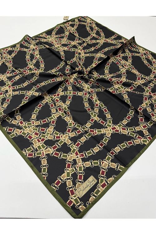 Belinda Scarf Twill Eşarp (Zincir Desen)