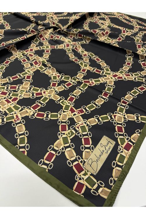 Belinda Scarf Twill Eşarp (Zincir Desen)