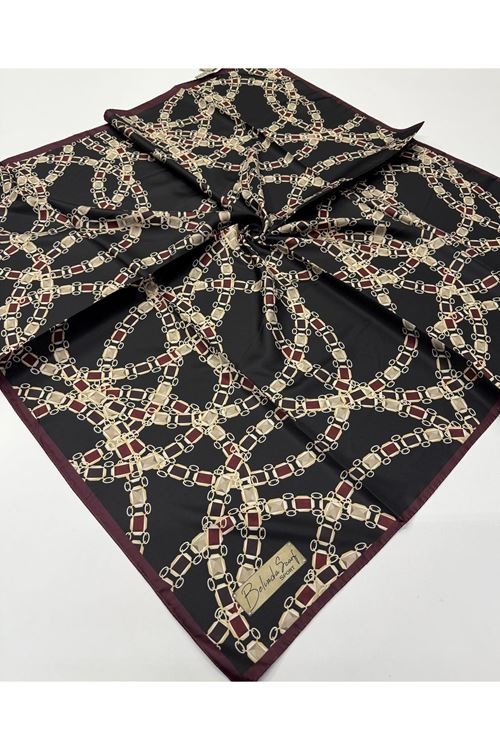 Belinda Scarf Twill Eşarp (Zincir Desen)