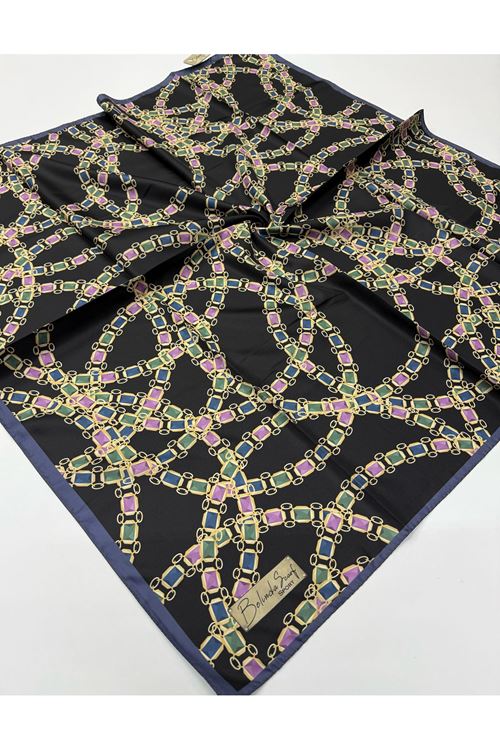 Belinda Scarf Twill Eşarp (Zincir Desen)