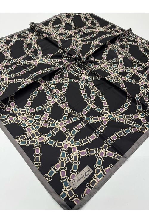 Belinda Scarf Twill Eşarp (Zincir Desen) 