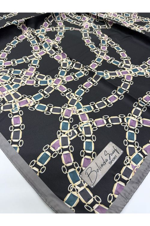 Belinda Scarf Twill Eşarp (Zincir Desen) 