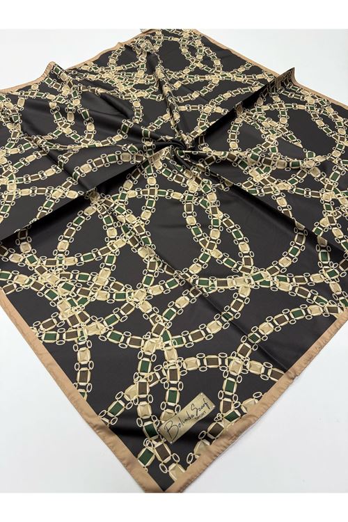 Belinda Scarf Twill Eşarp (Zincir Desen)  
