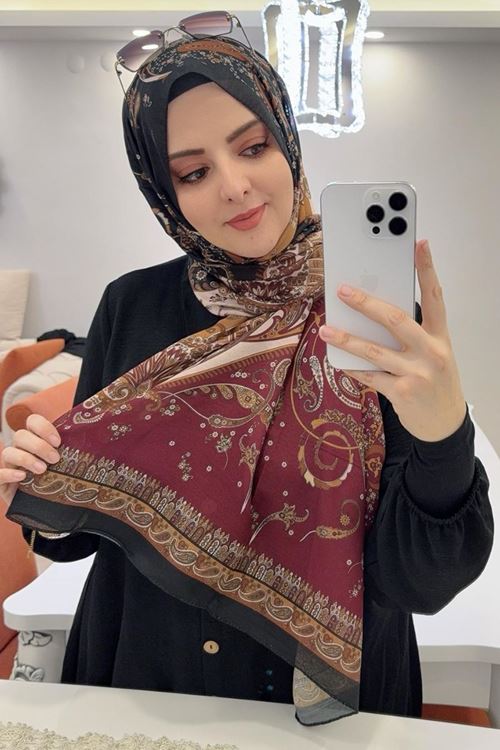 Valens Fresh Koton Şal (Etnik Etro Desen)