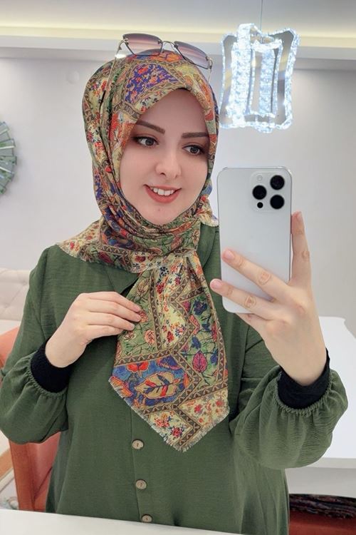 Rüya Koton Eşarp Mayda Modeli  