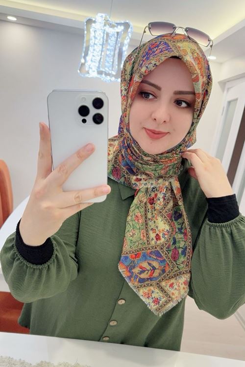 Rüya Koton Eşarp Mayda Modeli  