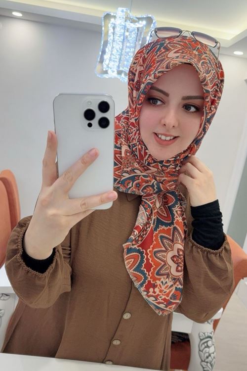 Rüya Koton Eşarp Delfin Modeli  