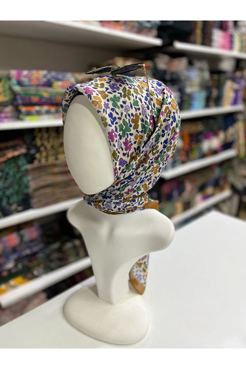 Belinda Çiçek Desen Soft Eşarp 
