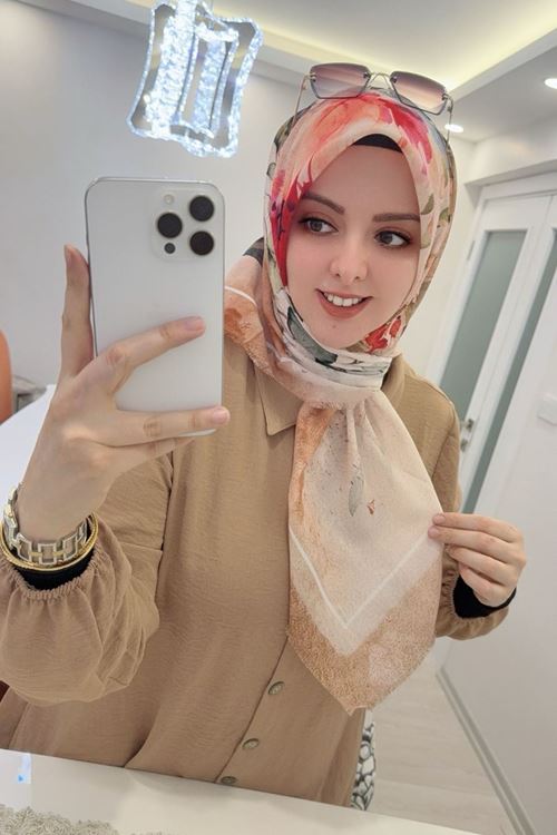 Rüya Koton Eşarp Çiçek
