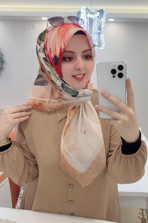 Rüya Koton Eşarp Çiçek