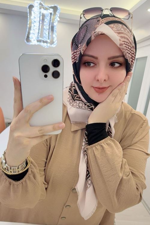 Rüya Koton Eşarp  Neysim Modeli