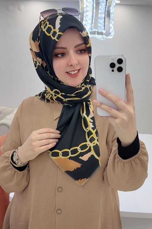 Rüya Koton Eşarp Zincir Modeli