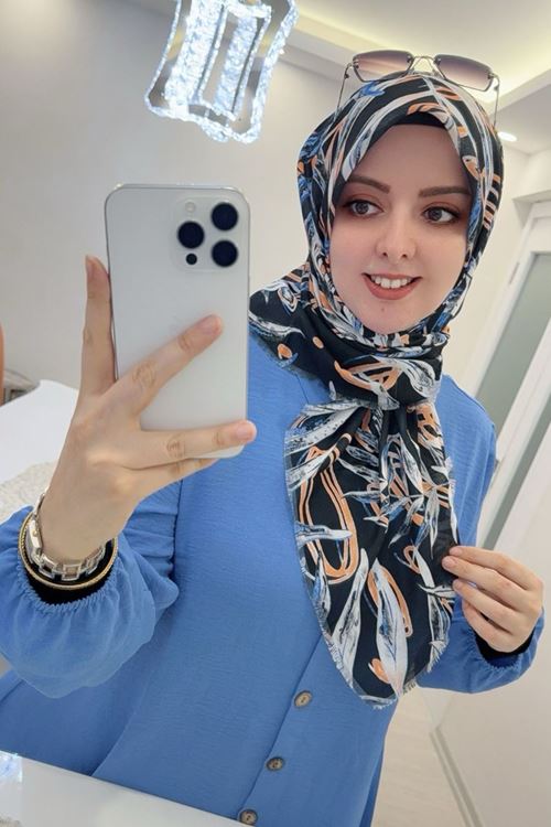 Rüya Koton Eşarp Hawai Modeli