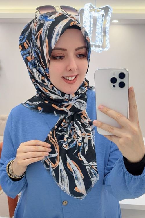 Rüya Koton Eşarp Hawai Modeli