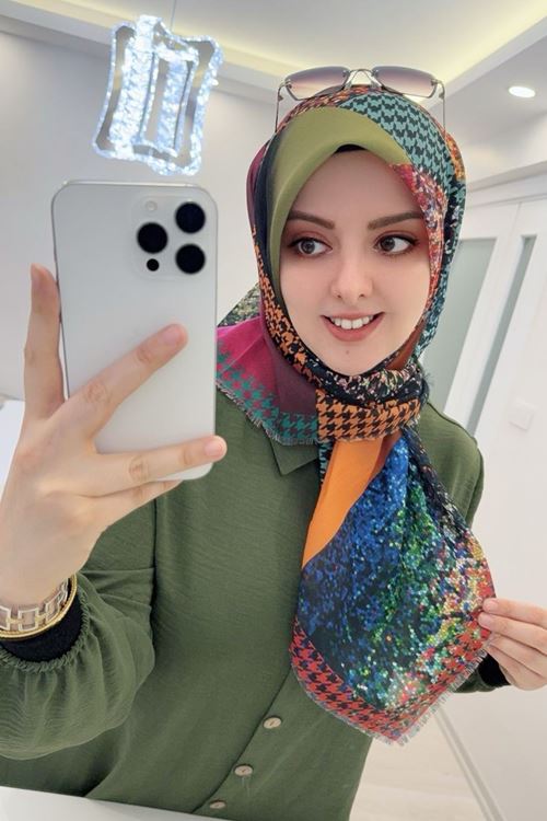 Rüya Koton Eşarp Bal Küpü