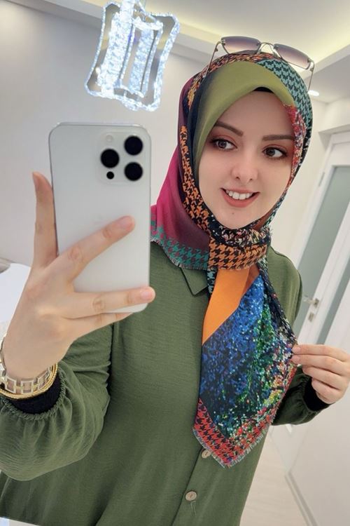 Rüya Koton Eşarp Bal Küpü