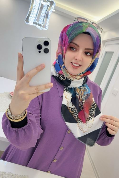 Rüya Koton Eşarp Kristal