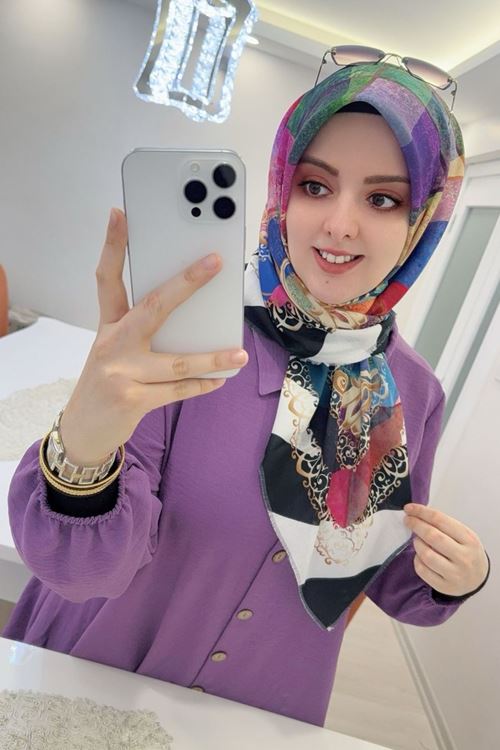 Rüya Koton Eşarp Kristal