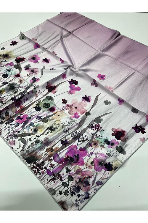 Papatya Desen İpeksi Eşarp  