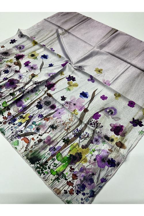 Papatya Desen İpeksi Eşarp  