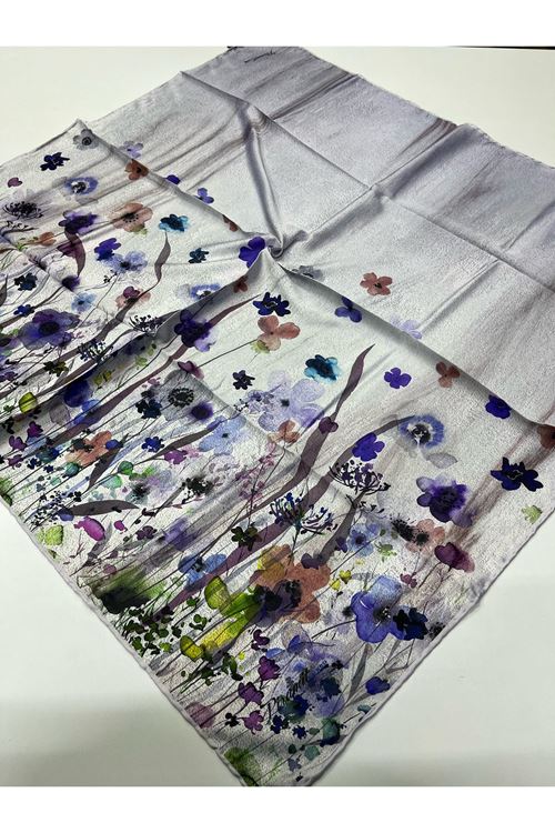 Papatya Desen İpeksi Eşarp   