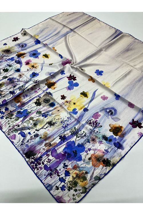 Papatya Desen İpeksi Eşarp  