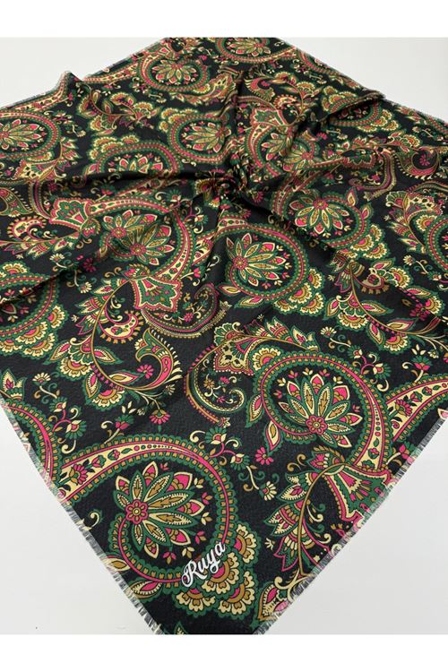 Rüya Koton Eşarp Etnik Desen 