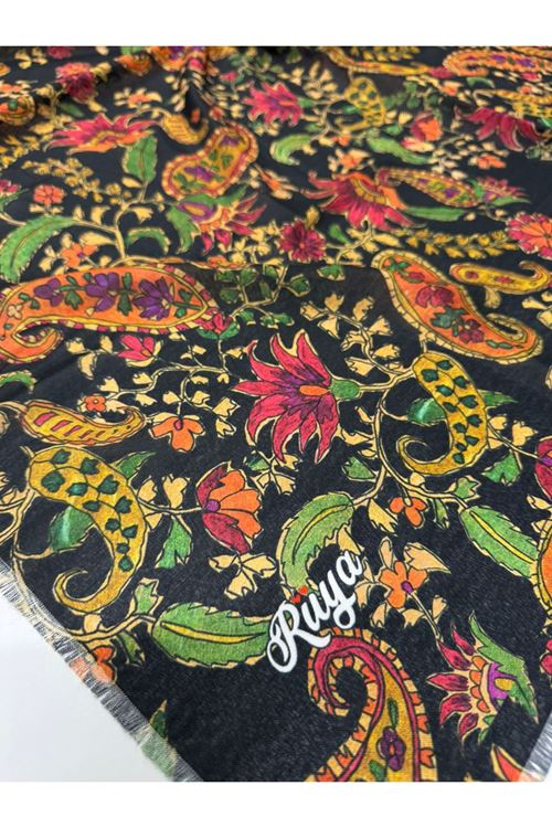 Rüya Koton Eşarp Etnik Desen 