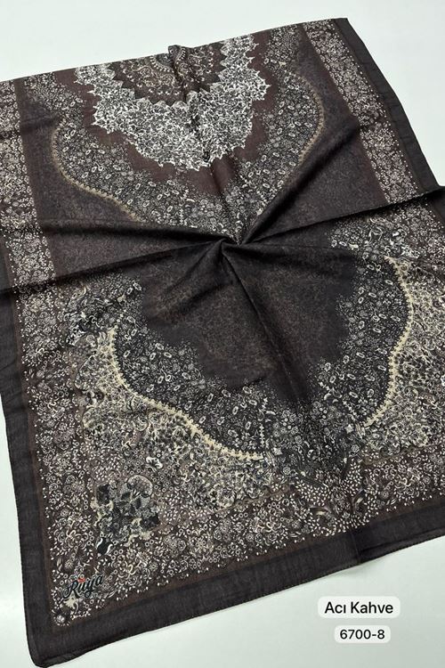 Rüya Organik Şal Kod:6700-8 (Acı Kahve)