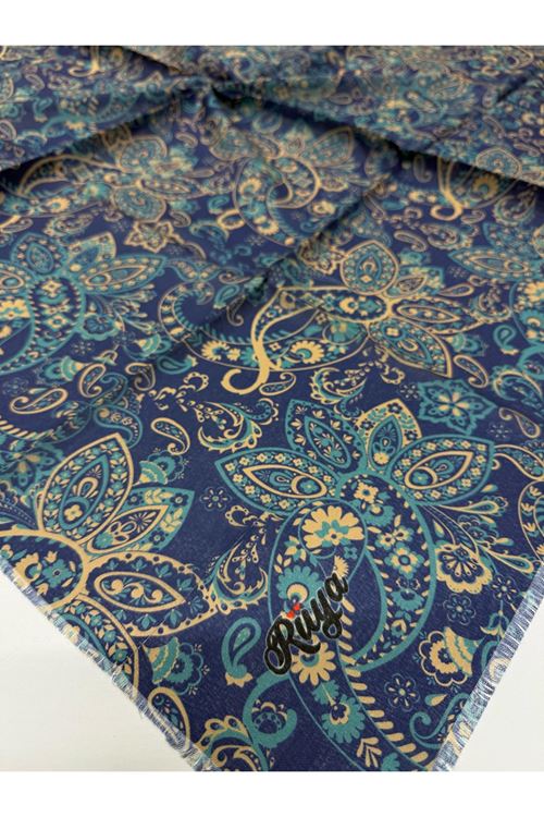 Rüya Koton Eşarp Etnik Desen 