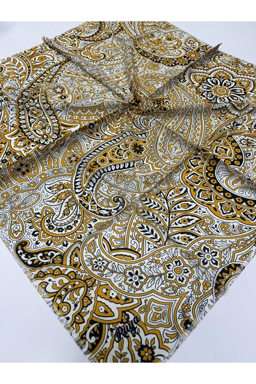 Rüya Koton Eşarp Etnik Desen 