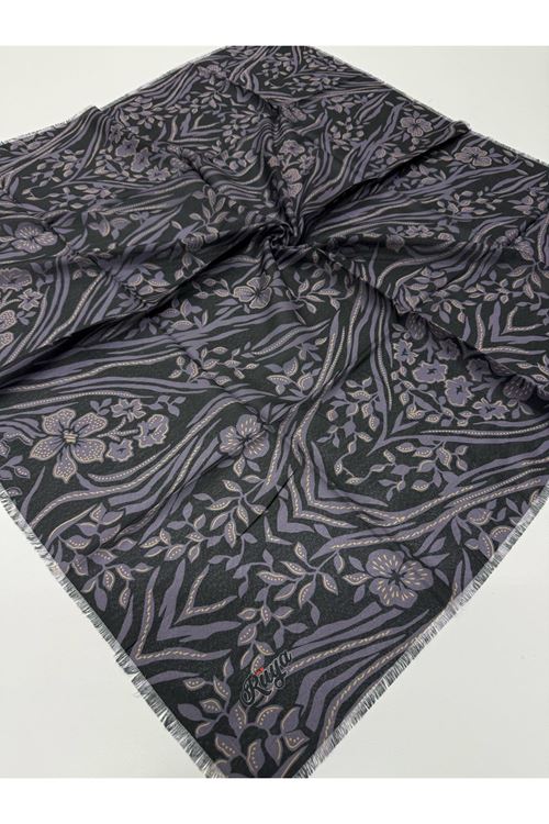 Rüya Koton Eşarp Etnik Çiçek Desen