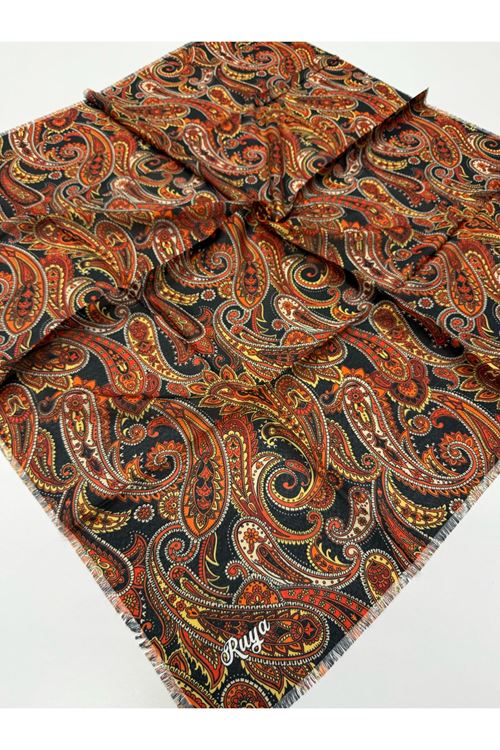 Rüya Koton Eşarp Etnik Desen 