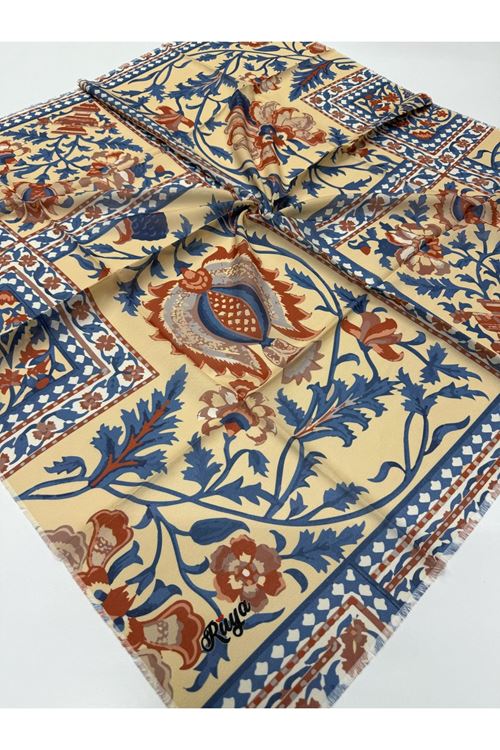 Rüya Koton Eşarp Çini Desen