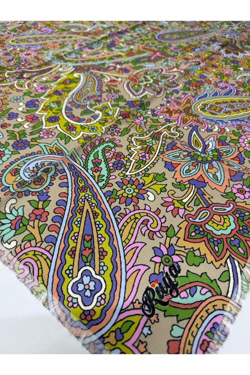 Rüya Koton Eşarp Etnik Desen