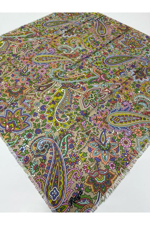 Rüya Koton Eşarp Etnik Desen