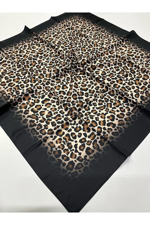 Leopar Desen Twill Eşarp 