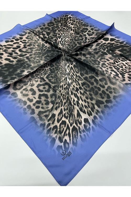 Belinda Leopar Desen Twill Eşarp 
