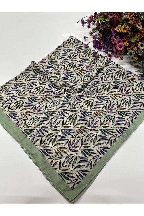 Yaprak Desen Soft Eşarp