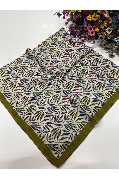 Yaprak Desen Soft Eşarp