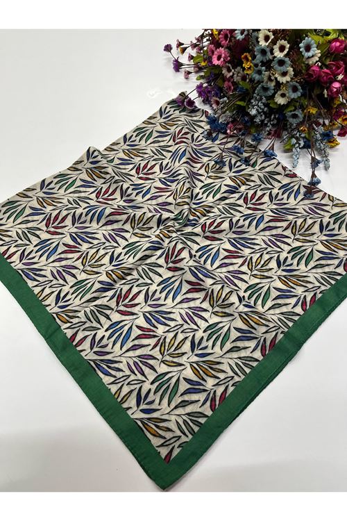 Yaprak Desen Soft Eşarp