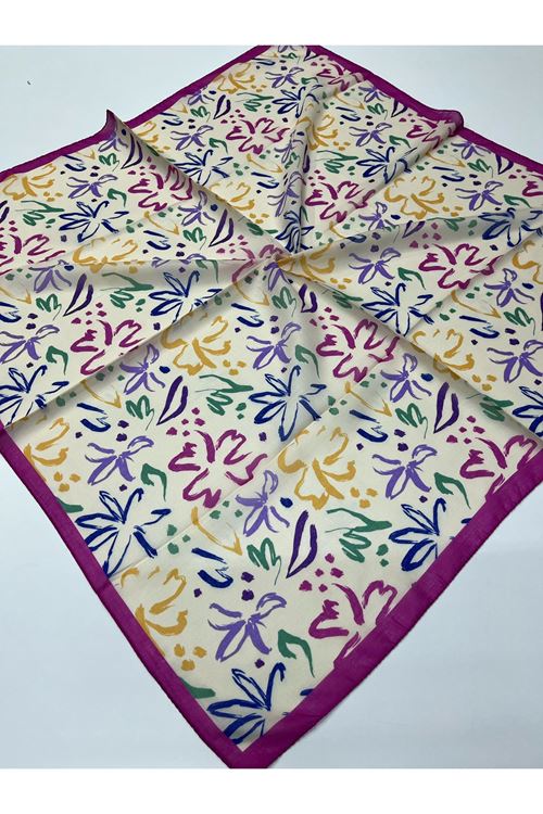 Suluboya Desen Soft Eşarp 