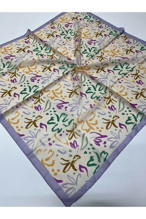 Suluboya Desen Soft Eşarp 