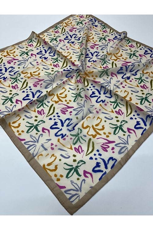 Suluboya Desen Soft Eşarp  