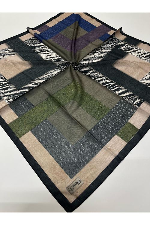 Geometrik Desen Soft Eşarp  